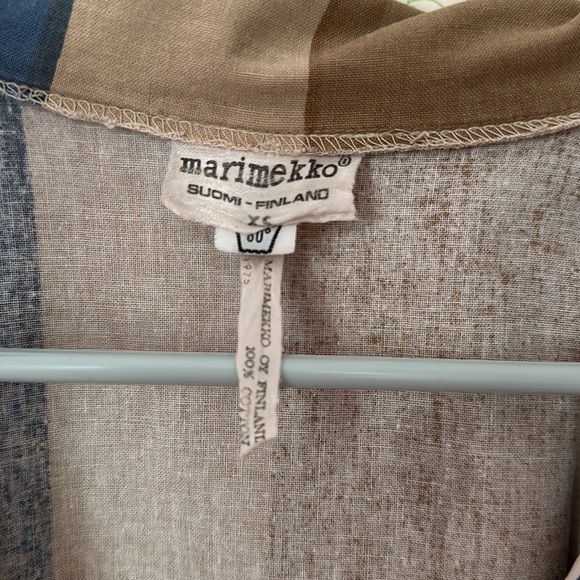 VINTAGE Marimekko Snap Shirt Dress, Size L - Picture 9 of 9